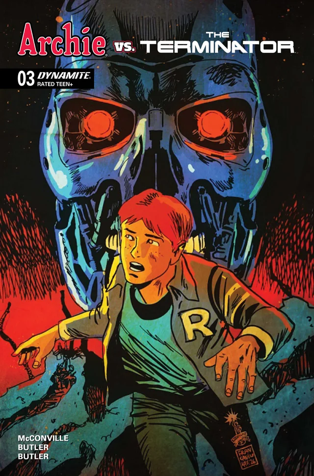 Tapa de Archie Vs The Terminator #3 · Cover A Francesco Francavilla