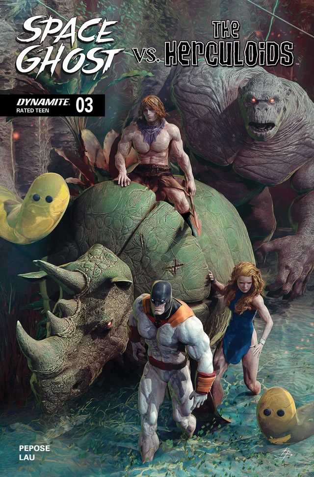 Tapa de Space Ghost Vs The Herculoids #3 · Cover D Bjorn Barends Var