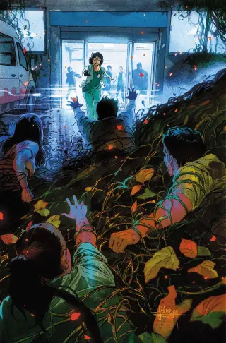 Tapa Cover B - Javi Fernandez Card Stock Var de Batman Bad Seeds Gotham General #2
