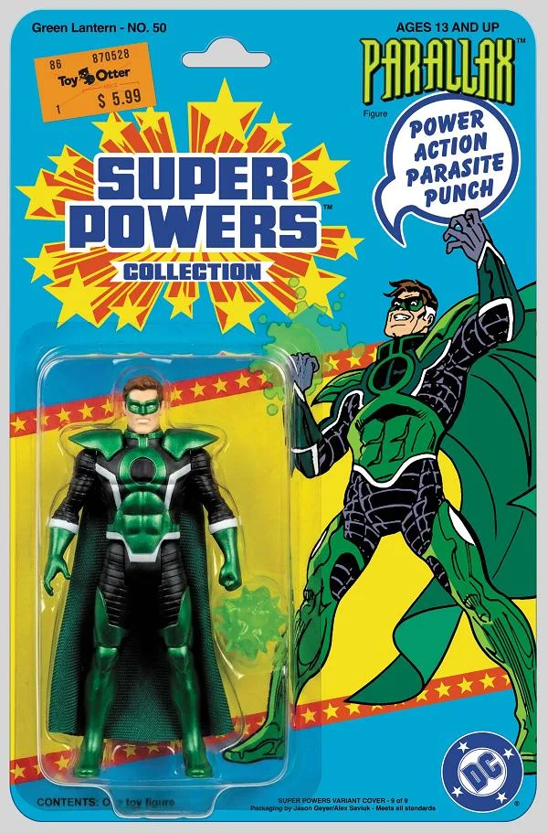 Tapa de Green Lantern Facsimile Edition #50 · Cover B Jason Geyer And Alex Saviuk Parallax Super Powers Card Stock Var