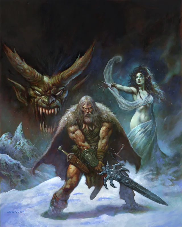 Tapa de Savage Sword Of Conan #18 · Cover C Alex Horley Virgin Cardstock Var