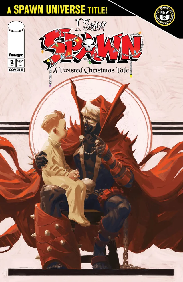 Tapa de I Saw Spawn (A Twisted Christmas Tale) #2 · Cover B Marco Failla Var