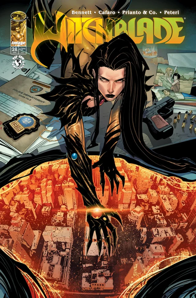 Tapa de Witchblade #28 · Cover A Giuseppe Cafaro And Arif Prianto