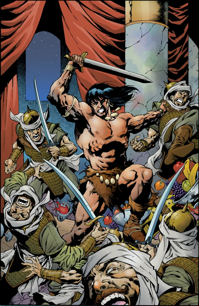 Tapa de Conan The Barbarian #38 · Cover F Aaron Lopresti Virgin Cardstock Var