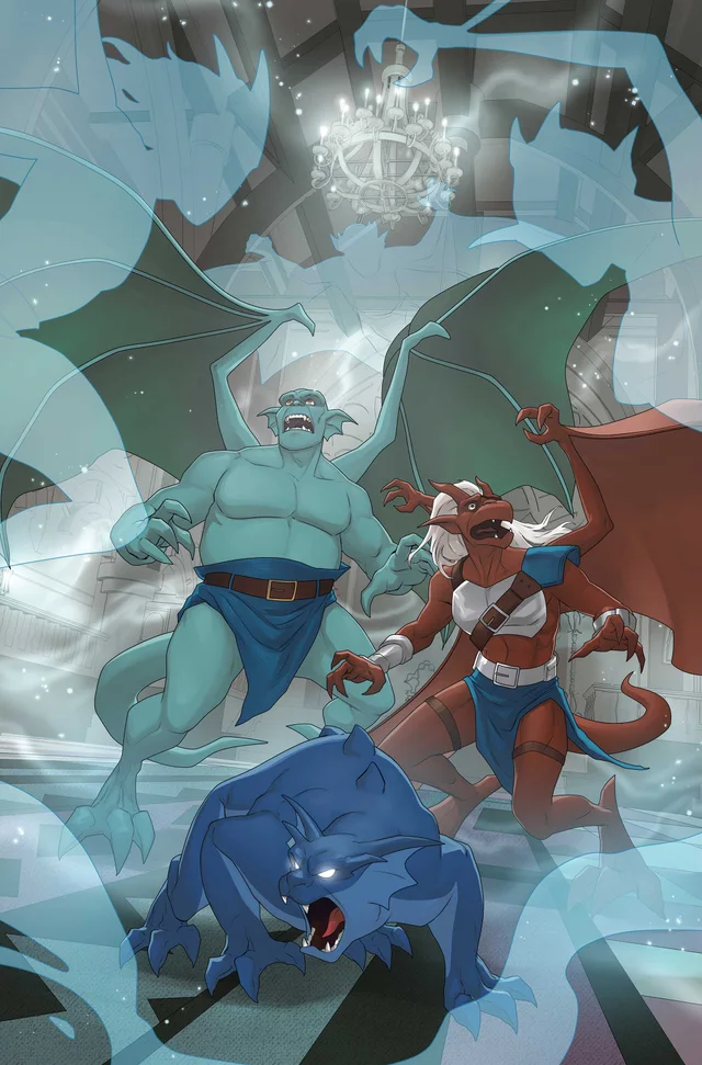 Tapa de Gargoyles #4 · Cover E Meghan Hetrick Metal Premium Var