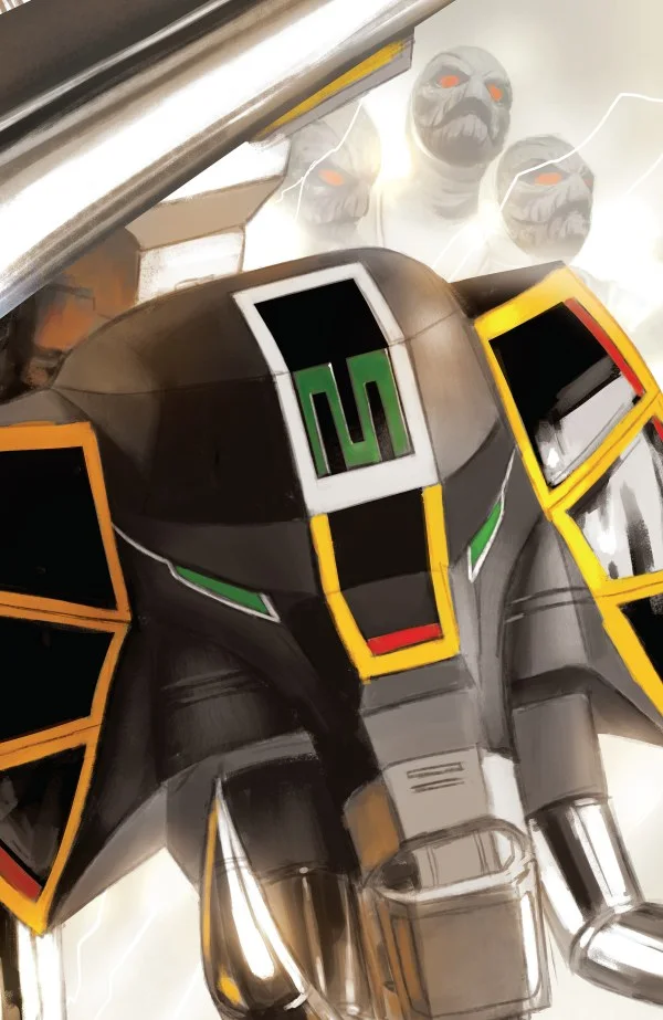 Tapa de Mighty Morphin Power Rangers #6 · Cover C Megazord Card Stock Connecting Variant