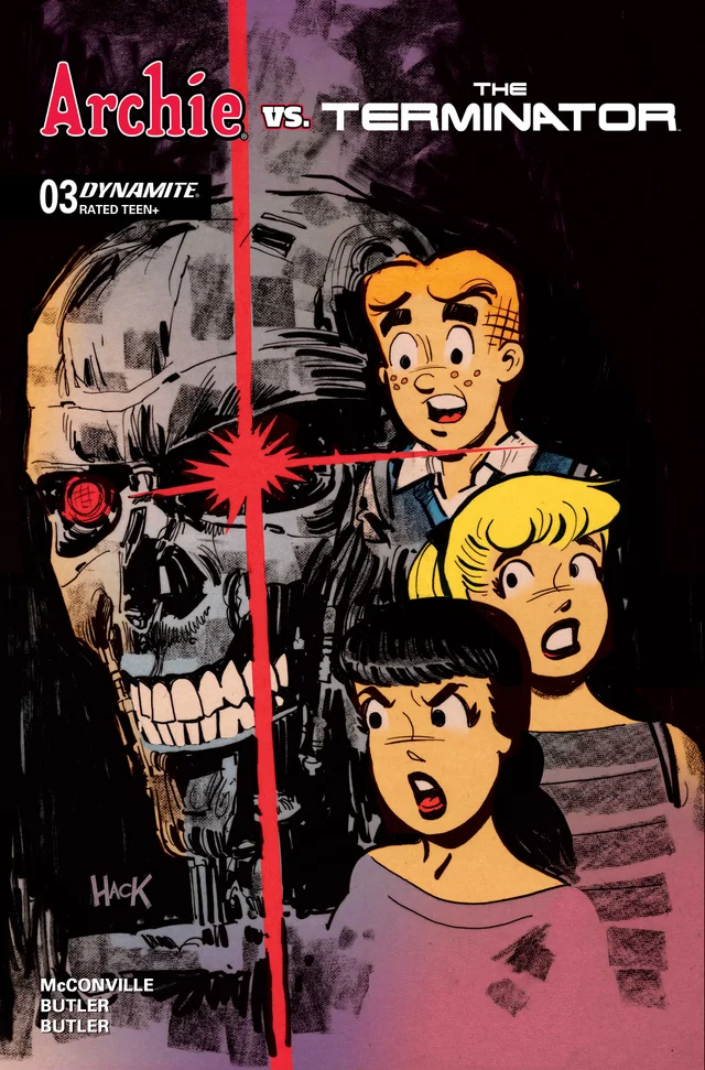 Tapa de Archie Vs The Terminator #3 · Cover C Robert Hack Var
