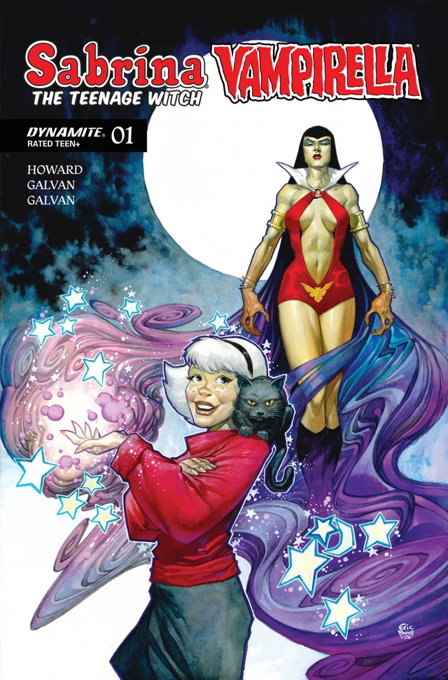 Tapa de Sabrina The Teenage Witch Vampirella #1 · Cover A Eric Powell