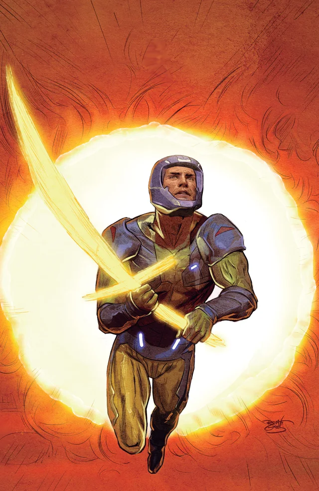 Tapa de X-O Manowar: Black, White And Gold #4 · Cover C