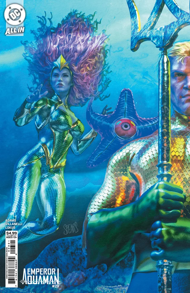 Tapa de Emperor Aquaman #23 · Cover B Mark Spears Left Connecting Card Stock Var