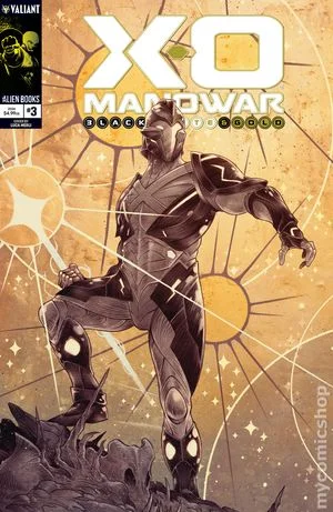 Tapa de X-O Manowar: Black, White And Gold #3 · Cover A