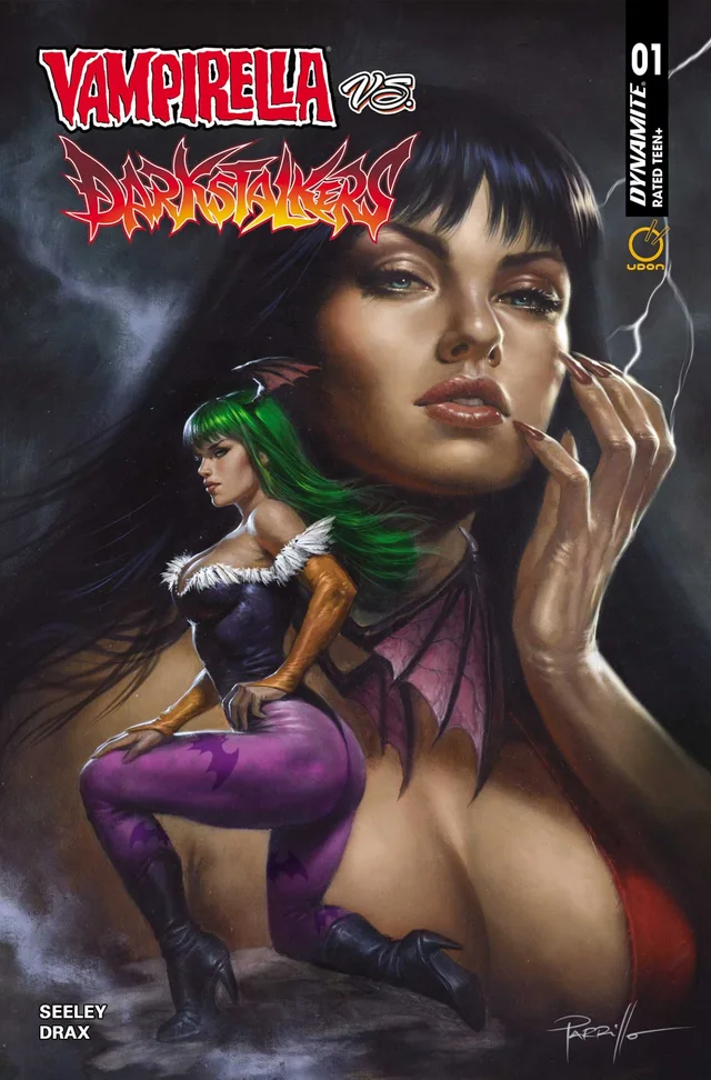 Tapa de Vampirella Vs Darkstalkers Special #1 · Cover B Lucio Parrillo Var