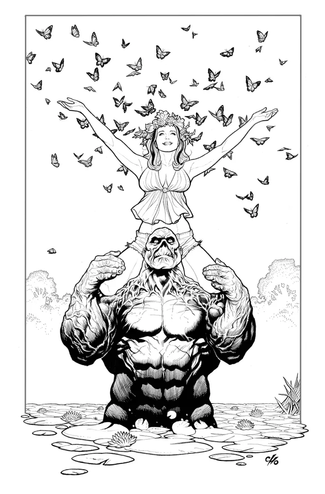 Tapa de Dcs Crazy Little Swamp Thing Called Love #1 · Cover B Frank Cho Card Stock Var