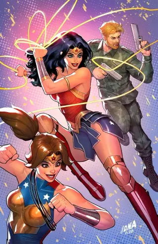 Tapa Cover B - David Nakayama Card Stock Var de Wonder Woman #40