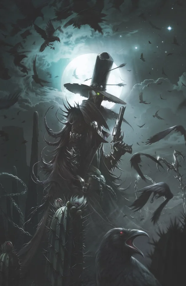 Tapa de Deadly Tales Of The Gunslinger Spawn #21 · Cover B Francesco Mattina Virgin Var