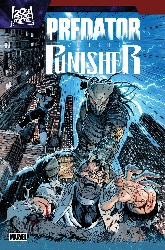 Tapa de Predator Vs. Punisher #3 · Cover A Dustin Weaver