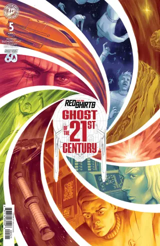 Tapa Cover B de Star Trek: Red Shirts--Ghost Of The 21st Century #5