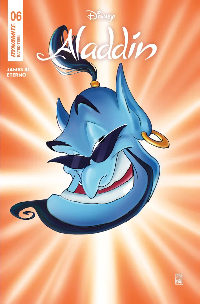 Tapa de Aladdin #6 · Cover D Cartoon Head Var