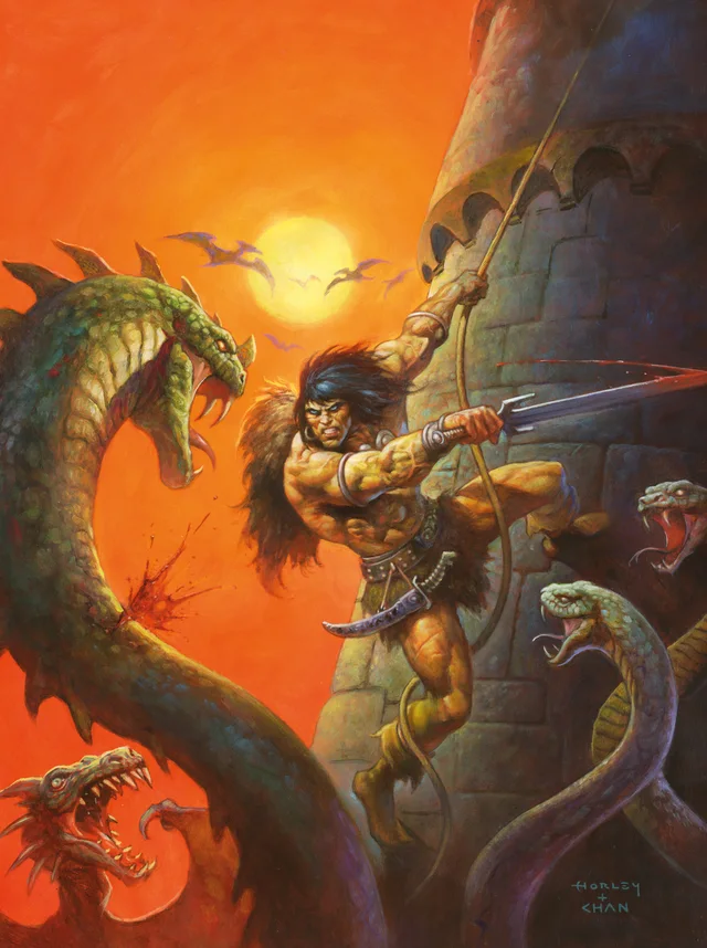 Tapa de Savage Sword Of Conan #17 · Cover C Alex Horley Virgin Cardstock Var