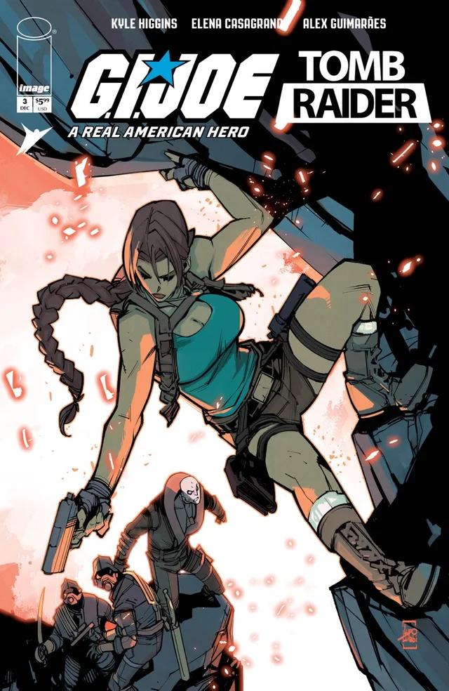 Tapa de Gi Joe A Real American Hero Tomb Raider #3 · Cover C Ludo Lullabi Foil Var