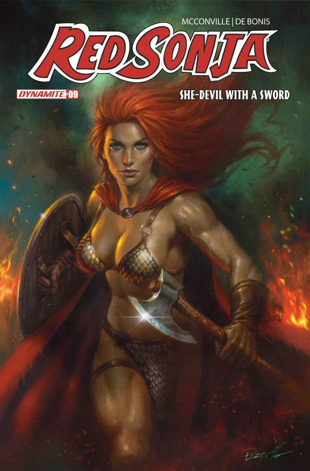 Tapa de Red Sonja Shedevil With A Sword #9 · Cover B Lucio Parrillo Var