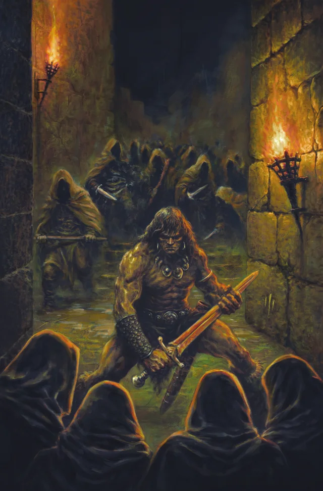 Tapa de Conan The Barbarian #38 · Cover E Juan Alberto Hernandez Virgin Cardstock Var