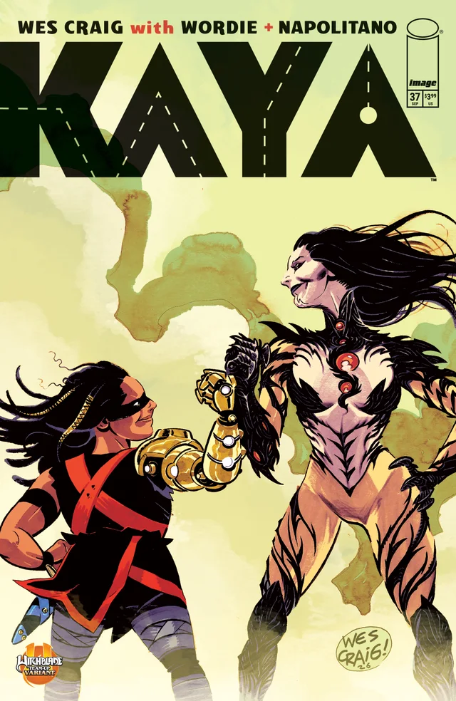 Tapa de Kaya #37 · Cover C Wes Craig Witchblade Team Up Var