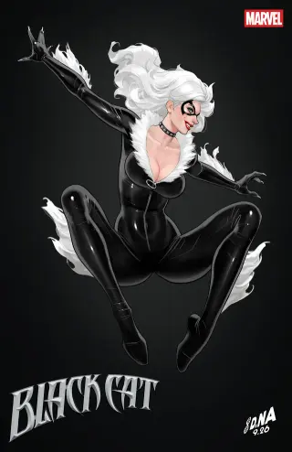 Tapa Cover B - David Nakayama Color Block Black Variant de Black Cat #17
