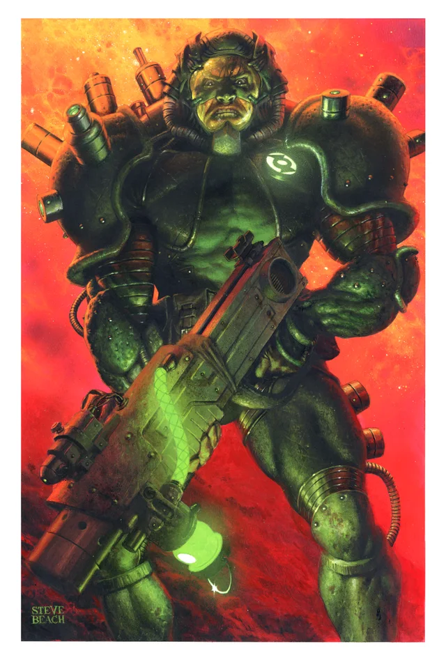 Tapa de Green Lantern Doomed Cosmos #1 · Cover C Steve Beach Card Stock Var