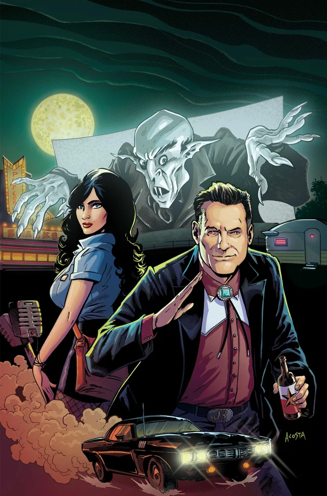 Tapa de Monstervision Featuring Joe Bob Briggs And Darcy #1 · Cover G Dave Acosta Ltd Virgin Var