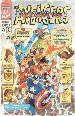 Tapa Cover C - Mariscal Mancilla Variant de Avengers: Incursions #1