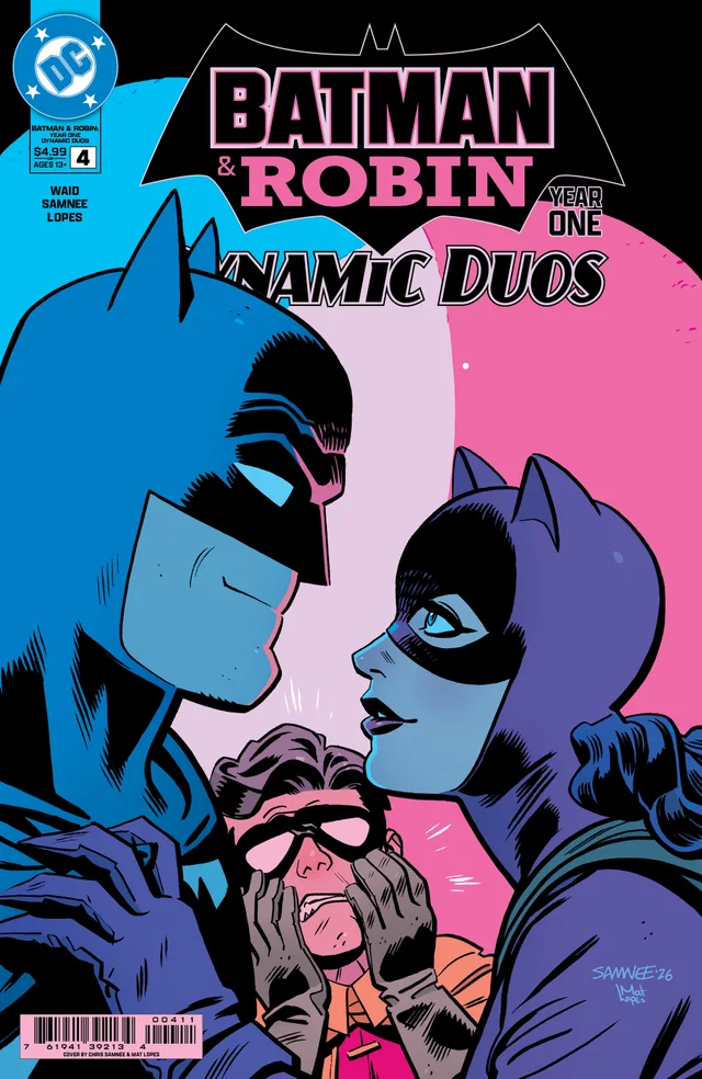 Tapa de Batman And Robin Year One Dynamic Duos #4 · Cover A Chris Samnee