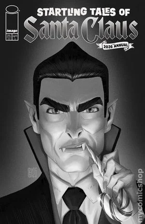 Tapa de Startling Tales Of Santa Claus Annual #2026 · Cover D Seakae Bandw Var