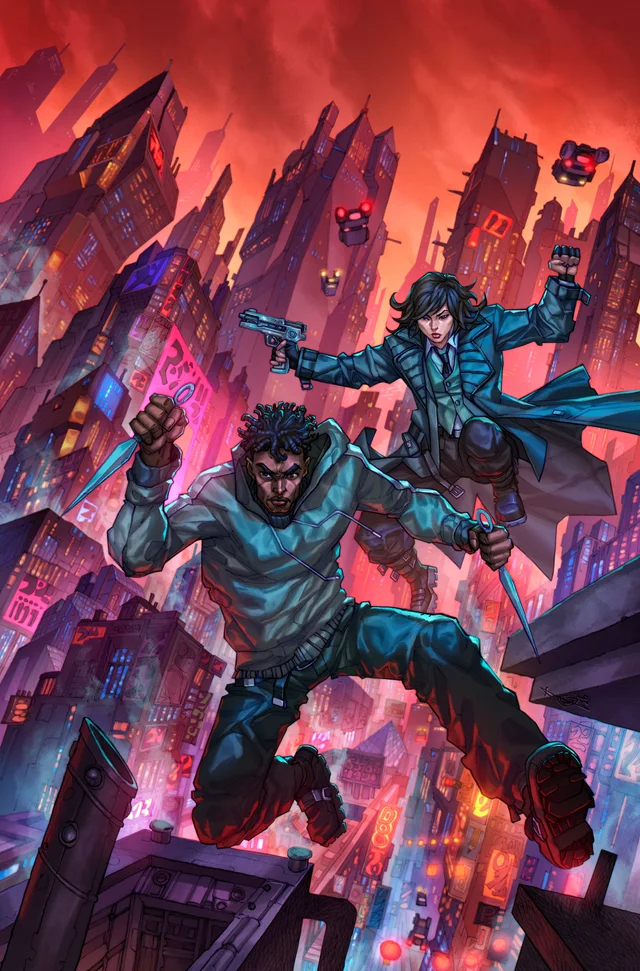 Tapa de Blade Runner Tokyo Nexus Die With Honor #2 · Cover E Alan Quah Virgin Cardstock Var