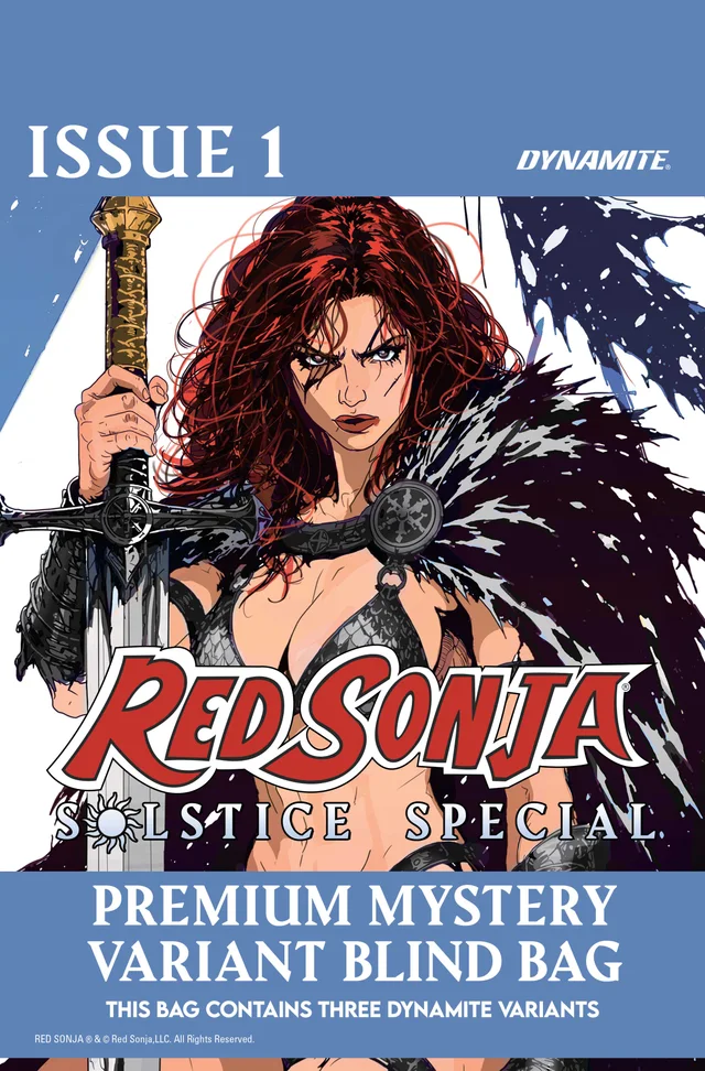 Tapa de Red Sonja Solstice Special #1 · Cover G Premium Mystery Blind Bag Var
