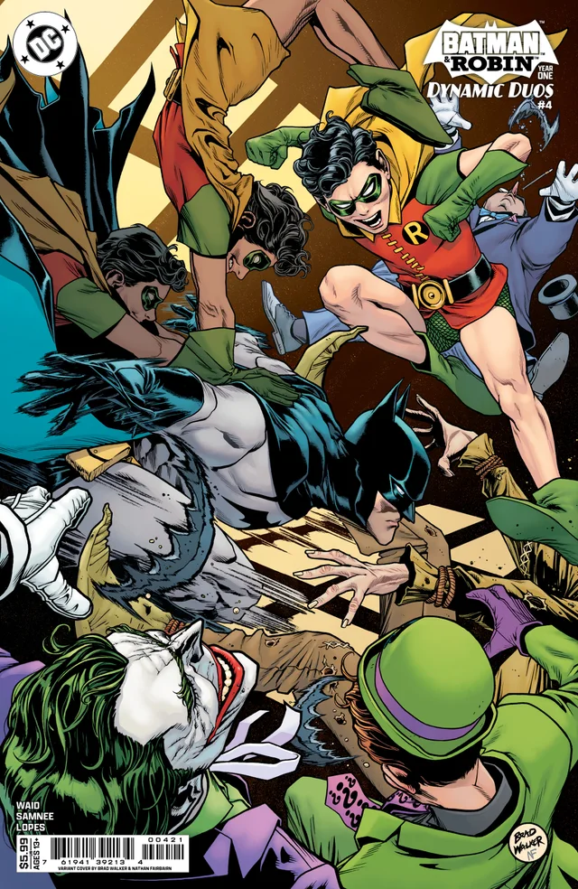Tapa de Batman And Robin Year One Dynamic Duos #4 · Cover B Brad Walker Card Stock Var