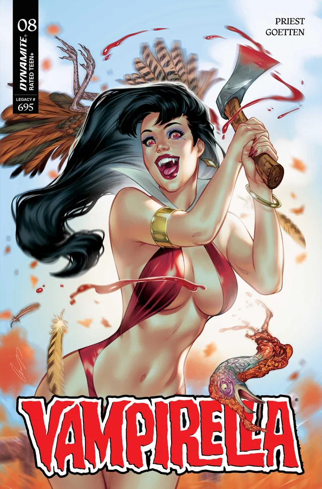 Tapa de Vampirella #8 · Cover D Elias Chatzoudis Var