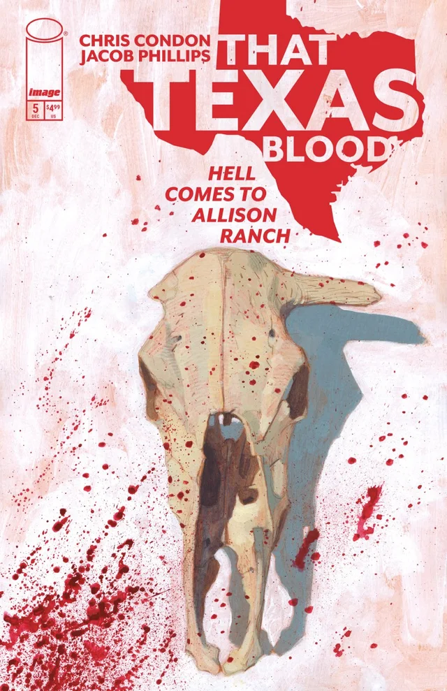 Tapa de That Texas Blood Hell Comes To Allison Ranch #5 · Cover B Gabriel Walta Var