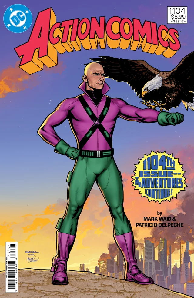 Tapa de Action Comics #1104 · Cover B Ryan Sook Card Stock Var