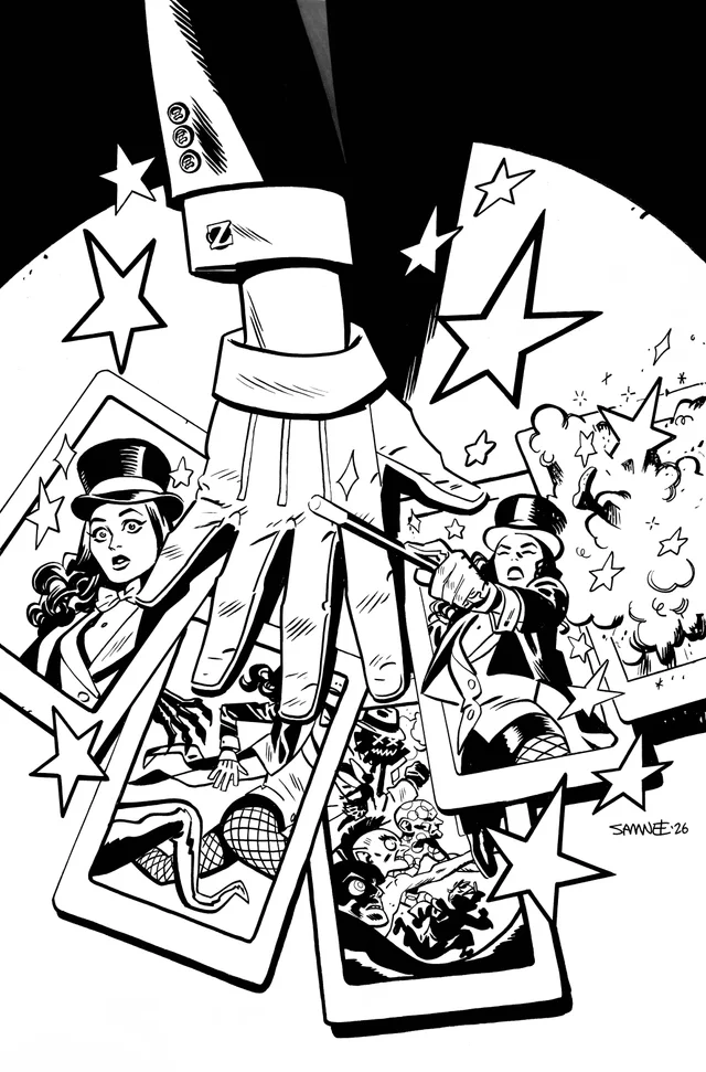 Tapa de Zatanna #9 · Cover B Chris Samnee Card Stock Var