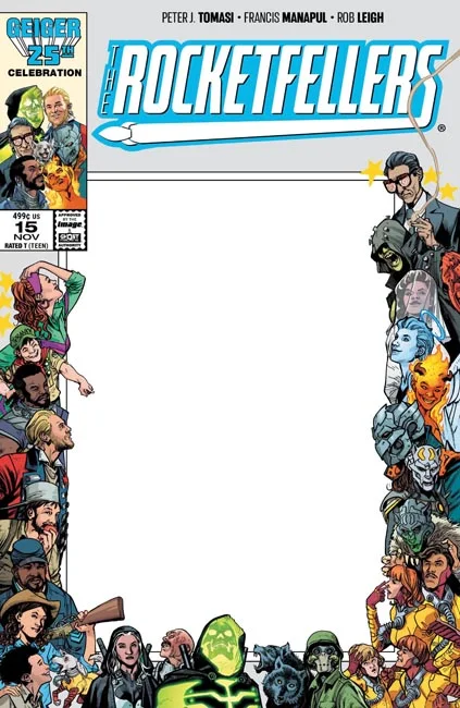 Tapa de Rocketfellers #15 · Cover D Blank Sketch Var