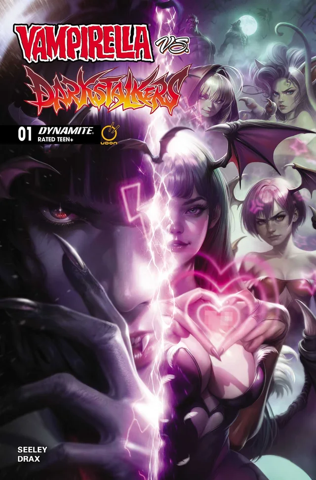 Tapa de Vampirella Vs Darkstalkers Special #1 · Cover C Francesco Mattina Var