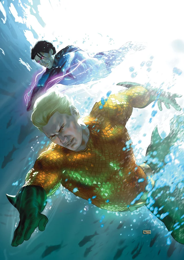 Tapa de Emperor Aquaman #25 · Cover E Taurin Clarke Foil Var