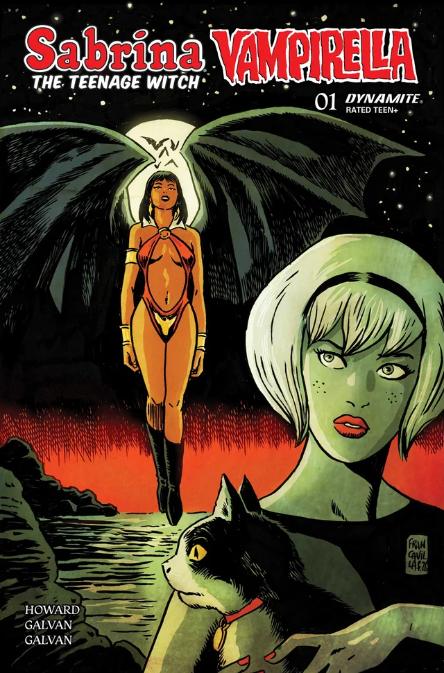 Tapa de Sabrina The Teenage Witch Vampirella #1 · Cover B Francesco Francavilla Var
