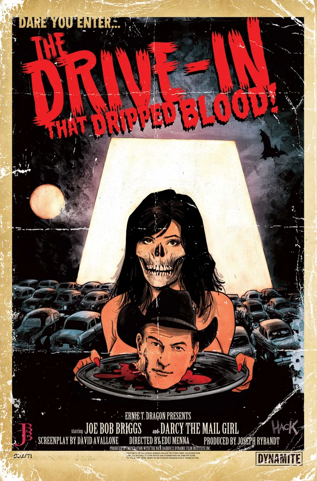 Tapa de Monstervision Featuring Joe Bob Briggs And Darcy #2 · Cover D Robert Hack Metal Premium Var