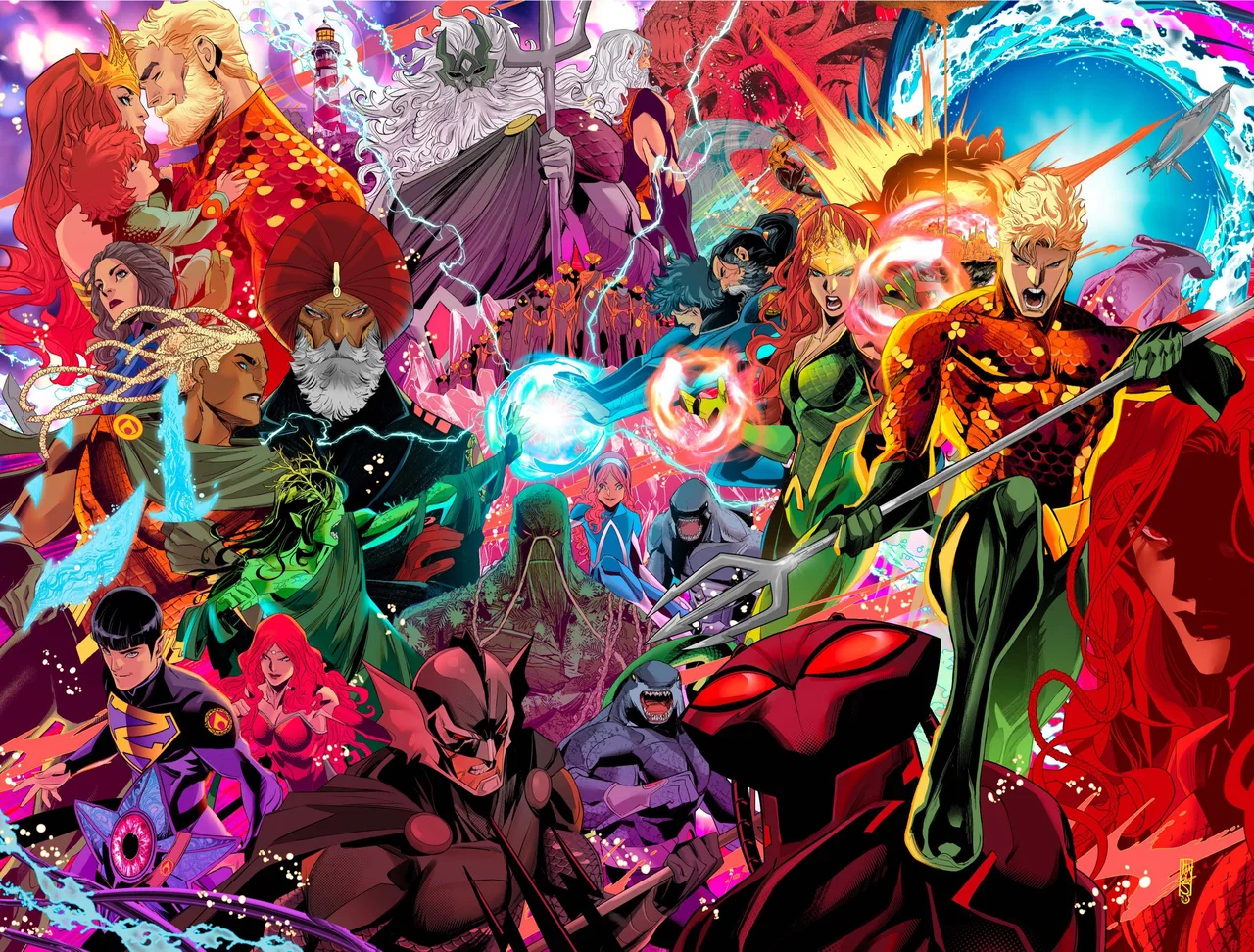 Tapa de Emperor Aquaman #25 · Cover A John Timms Wraparound
