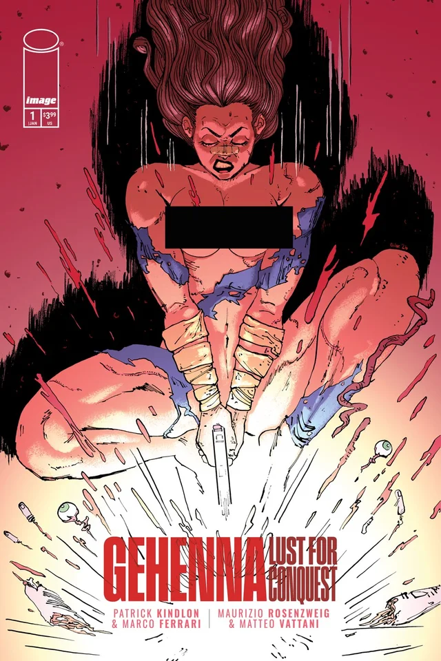 Tapa de Gehenna Lust For Conquest #1 · Cover B Chloe Brailsford Nsfw Polybagged Var